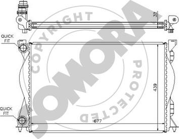 Somora 021040 - Радіатор, охолодження двигуна autozip.com.ua