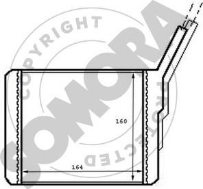 Somora 140250 - Теплообмінник, опалення салону autozip.com.ua