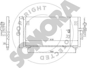Somora 180760 - Конденсатор, кондиціонер autozip.com.ua