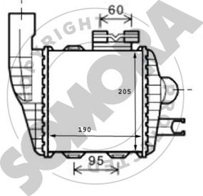 Somora 136545 - Интеркулер autozip.com.ua