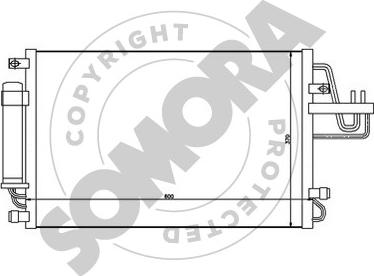 Somora 136560 - Конденсатор, кондиціонер autozip.com.ua