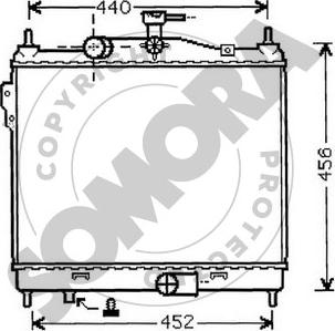 Somora 130540B - Радіатор, охолодження двигуна autozip.com.ua