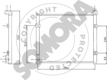 Somora 120560 - Конденсатор, кондиціонер autozip.com.ua