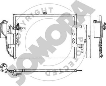 Somora 175060A - Конденсатор, кондиціонер autozip.com.ua