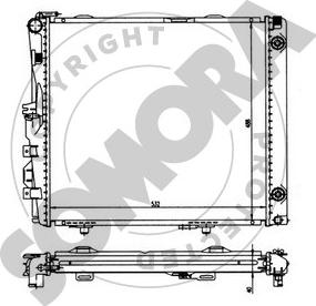 Somora 170445 - Радіатор, охолодження двигуна autozip.com.ua