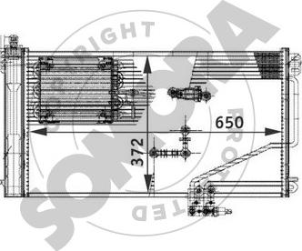 Somora 171360D - Конденсатор, кондиціонер autozip.com.ua