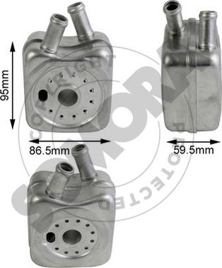 Somora 350965B - Масляний радіатор, рухове масло autozip.com.ua