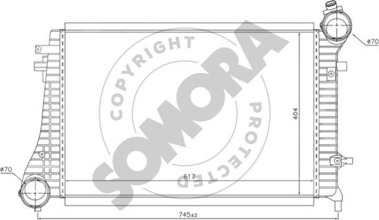 Somora 351045A - Интеркулер autozip.com.ua