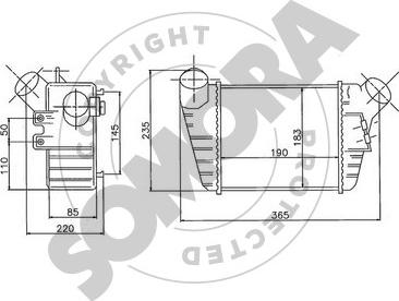 Somora 358045A - Интеркулер autozip.com.ua