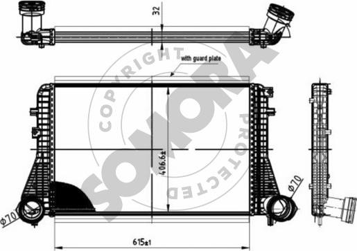 Somora 352445 - Интеркулер autozip.com.ua