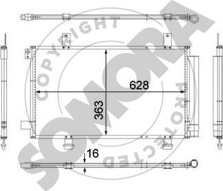 Somora 306060 - Конденсатор, кондиціонер autozip.com.ua
