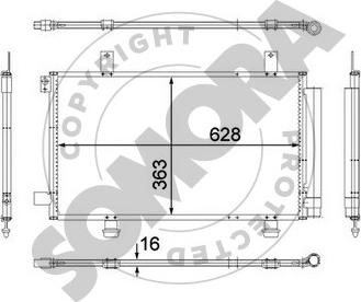 Somora 306060 - Конденсатор, кондиціонер autozip.com.ua