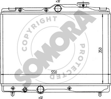 Somora 314142 - Радіатор, охолодження двигуна autozip.com.ua