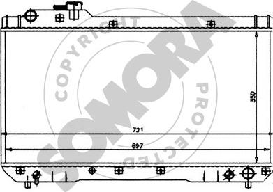 Somora 316540 - Радіатор, охолодження двигуна autozip.com.ua