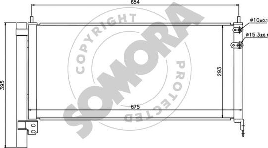 Somora 313660 - Конденсатор, кондиціонер autozip.com.ua