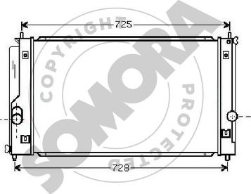 Somora 317240 - Радіатор, охолодження двигуна autozip.com.ua