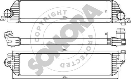 Somora 245745 - Интеркулер autozip.com.ua