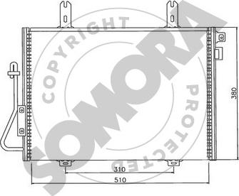 Somora 240960 - Конденсатор, кондиціонер autozip.com.ua