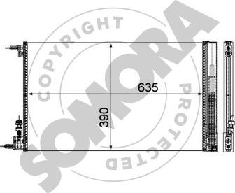 Somora 210860 - Конденсатор, кондиціонер autozip.com.ua