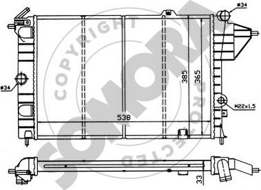 Somora 210241 - Радіатор, охолодження двигуна autozip.com.ua