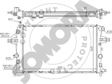 Somora 211749 - Радіатор, охолодження двигуна autozip.com.ua