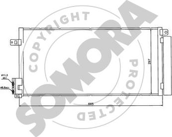 Somora 212660A - Конденсатор, кондиціонер autozip.com.ua