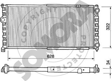 Somora 280242 - Радіатор, охолодження двигуна autozip.com.ua