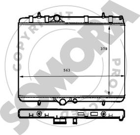 Somora 220640E - Радіатор, охолодження двигуна autozip.com.ua