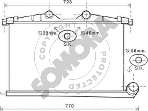 Somora 223445A - Интеркулер autozip.com.ua