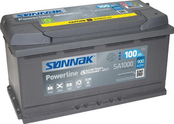 Sonnak SA1000 - Стартерна акумуляторна батарея, АКБ autozip.com.ua