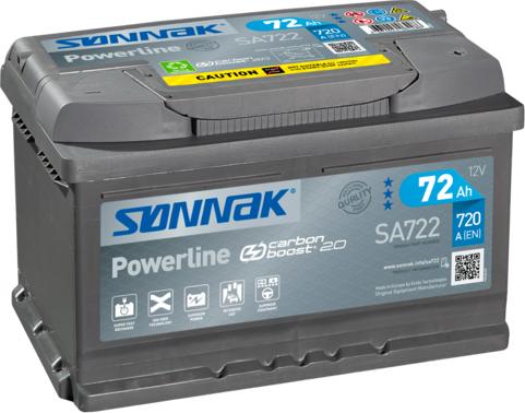 Sonnak SA722 - Стартерна акумуляторна батарея, АКБ autozip.com.ua
