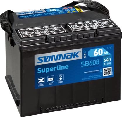 Sonnak SB558 - Стартерна акумуляторна батарея, АКБ autozip.com.ua