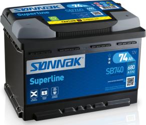 Sonnak SB740 - Стартерна акумуляторна батарея, АКБ autozip.com.ua