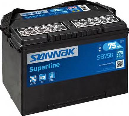Sonnak SB758 - Стартерна акумуляторна батарея, АКБ autozip.com.ua