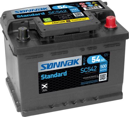 Sonnak SC542 - Стартерна акумуляторна батарея, АКБ autozip.com.ua