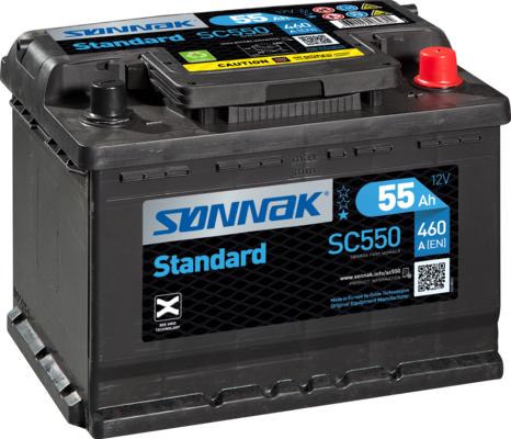 Sonnak SC550 - Стартерна акумуляторна батарея, АКБ autozip.com.ua
