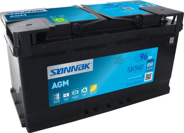 Sonnak SK960 - Стартерна акумуляторна батарея, АКБ autozip.com.ua