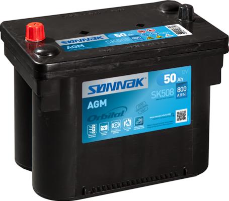 Sonnak SK508 - Стартерна акумуляторна батарея, АКБ autozip.com.ua