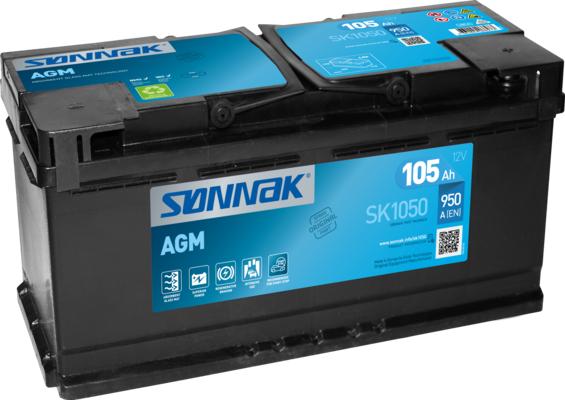 Sonnak SK1050 - Стартерна акумуляторна батарея, АКБ autozip.com.ua
