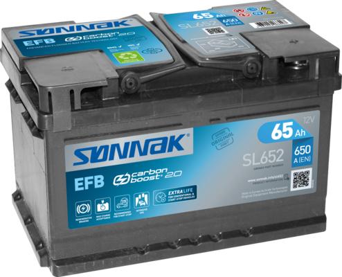 Sonnak SL652 - Стартерна акумуляторна батарея, АКБ autozip.com.ua