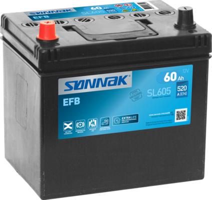 Sonnak SL605 - Стартерна акумуляторна батарея, АКБ autozip.com.ua