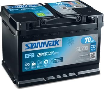 Sonnak SL700 - Стартерна акумуляторна батарея, АКБ autozip.com.ua