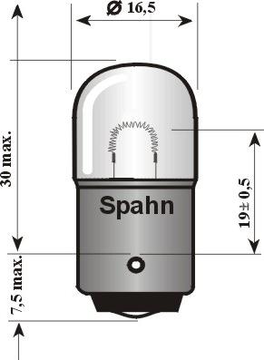 Spahn Glühlampen 4525HD - Лампа розжарювання, ліхтар покажчика повороту autozip.com.ua