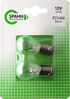 Spahn Glühlampen BL2015 - Лампа розжарювання, ліхтар сигналу гальма / задній габаритний autozip.com.ua
