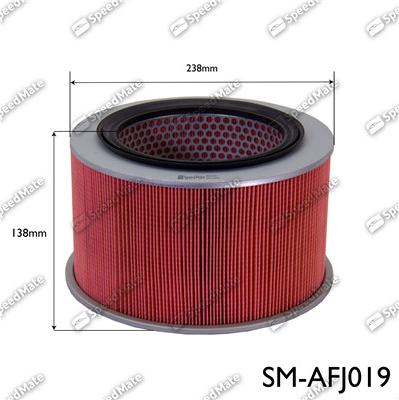 SpeedMate SM-AFJ019 - Повітряний фільтр autozip.com.ua