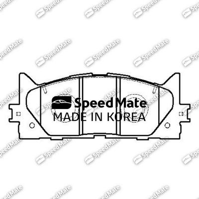SpeedMate SM-BPJ009 - Гальмівні колодки, дискові гальма autozip.com.ua