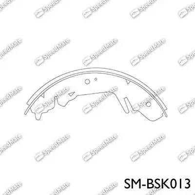 SpeedMate SM-BSK013 - Комплект гальм, барабанний механізм autozip.com.ua