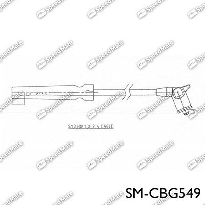 SpeedMate SM-CBG549 - Комплект проводів запалювання autozip.com.ua