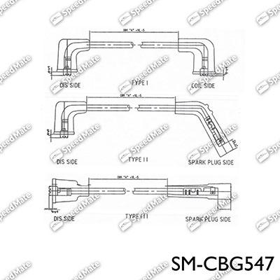 SpeedMate SM-CBG547 - Комплект проводів запалювання autozip.com.ua