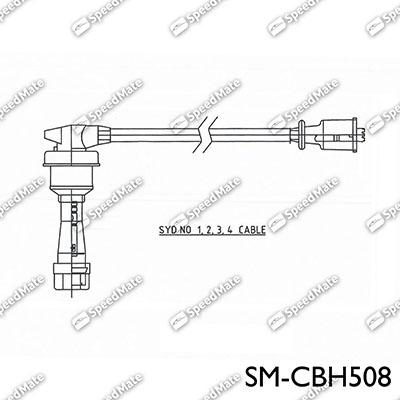 SpeedMate SM-CBH508 - Комплект проводів запалювання autozip.com.ua